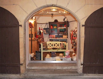 Schaufenster im Nähatelier Andrea 
