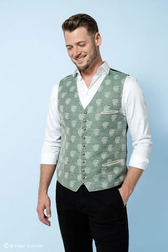 Grünes Trachtengilet